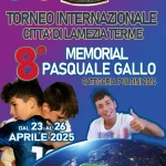 Torneo Internazionale città di Lamezia Terme Memorial PasqualeGallo dal 23 al 26 aprile a Lamezia Terme