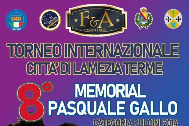 Torneo Internazionale città di Lamezia Terme Memorial PasqualeGallo dal 23 al 26 aprile a Lamezia Terme